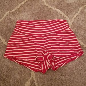 Bummy Maternity Shorts - Red & White